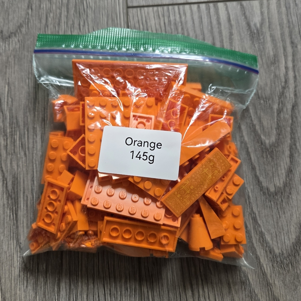 Orange Lego Sorted Bulk ~145g